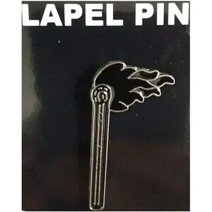C&D Visionary DSX Lit Match Metal Lapel Pin, Black